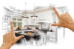 Female Hands Framing Custom Kitchen Design Drawing and Photo Com Female Hands Framing Custom Kitchen Design Drawing and Photo Com