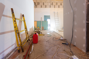 Working Process Of Installing Plasterboard Or Drywall For Making Commercial Remodeling Contractor